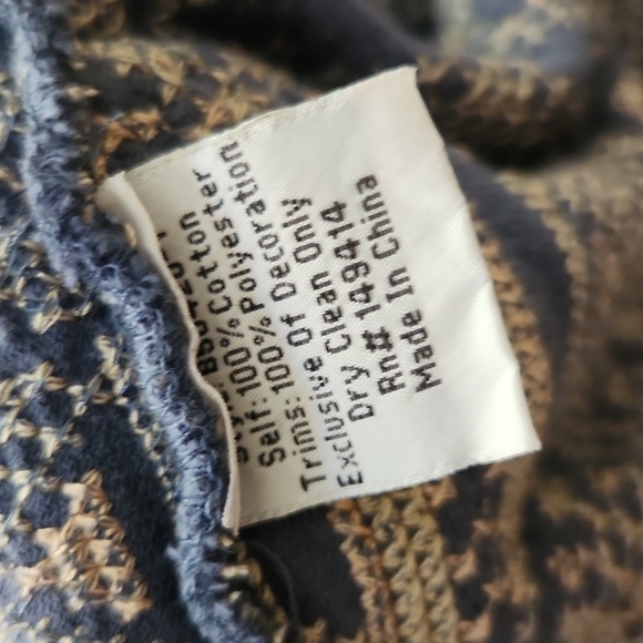 Biya Johnny Was Blue Pink Floral Embordiered Kimono Jacket Small - Picture 6 of 8